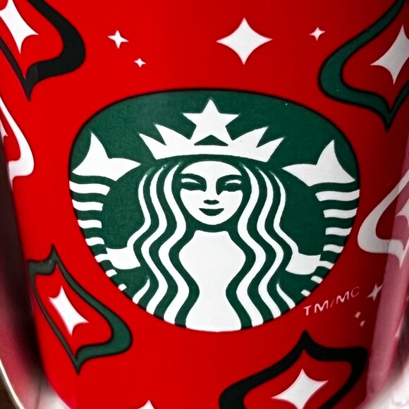 Starbucks Coffee 2023 Ceramic Christmas Ornament Red To-Go Mini Cup in Package - Picture 7 of 9